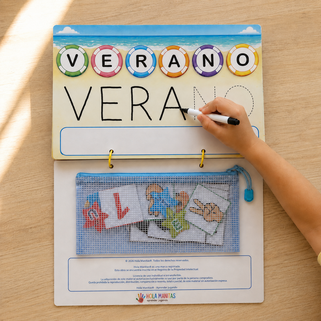 HOLA VERANO 3 | Cuaderno Manipulativo 3-4 años