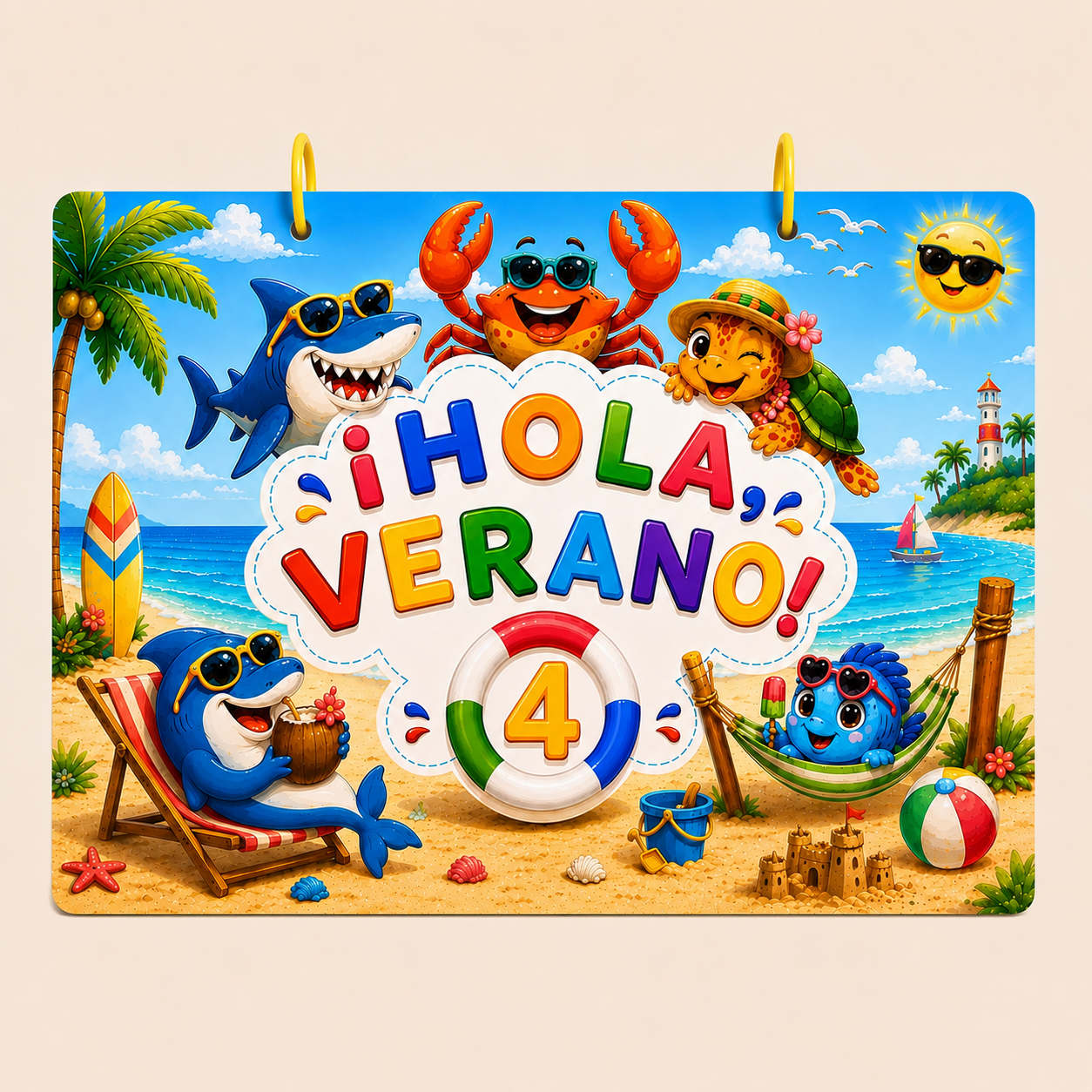 HOLA VERANO 4 | Cuaderno Manipulativo 4-5 años